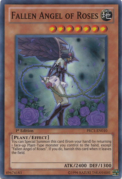 Fallen Angel of Roses [PRC1-EN010] Super Rare | Tables and Towers