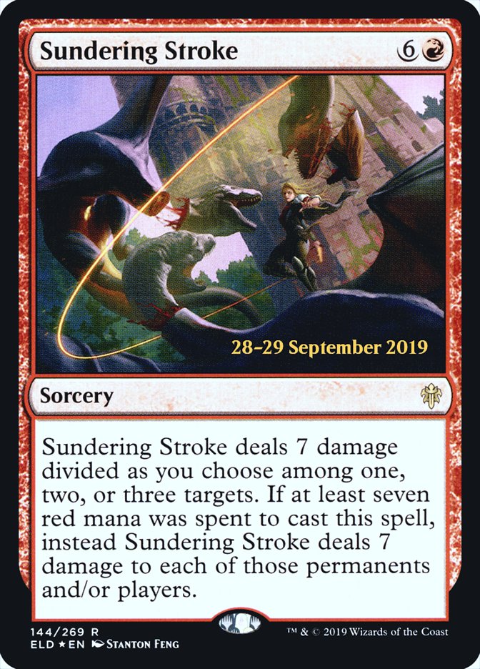 Sundering Stroke [Throne of Eldraine Prerelease Promos] | Tables and Towers