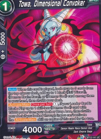 Towa, Dimensional Convoker (BT12-141) [Vicious Rejuvenation] | Tables and Towers