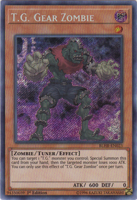 T.G. Gear Zombie [BLHR-EN023] Secret Rare | Tables and Towers