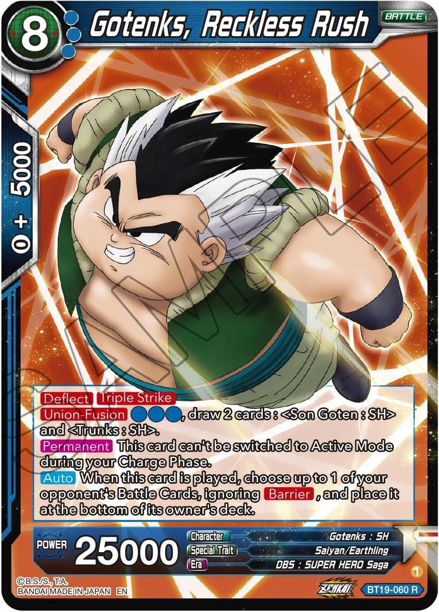 Gotenks, Reckless Rush (BT19-060) [Fighter's Ambition] | Tables and Towers