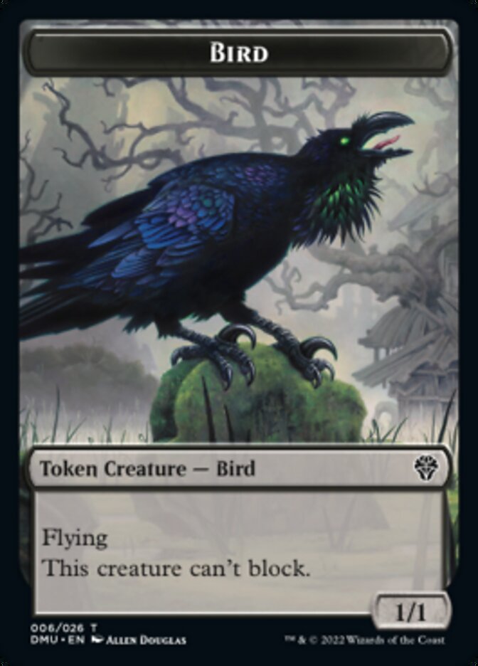 Bird Token (006) [Dominaria United Tokens] | Tables and Towers