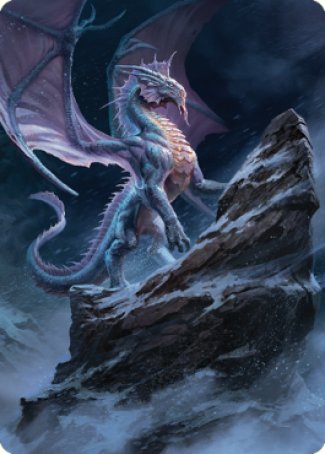 Ancient Silver Dragon Art Card (06) [Commander Legends: Battle for Baldur's Gate Art Series] | Tables and Towers