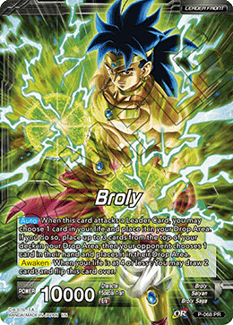 Broly // Broly, Legend's Dawning (Gold Stamped) (P-068) [Mythic Booster] | Tables and Towers