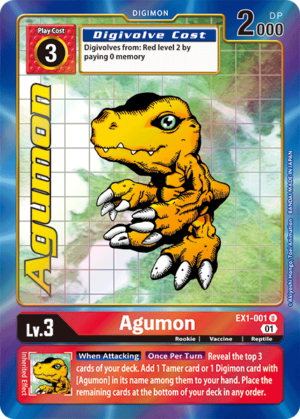 Agumon [EX1-001] (Alternate Art) [Classic Collection] | Tables and Towers