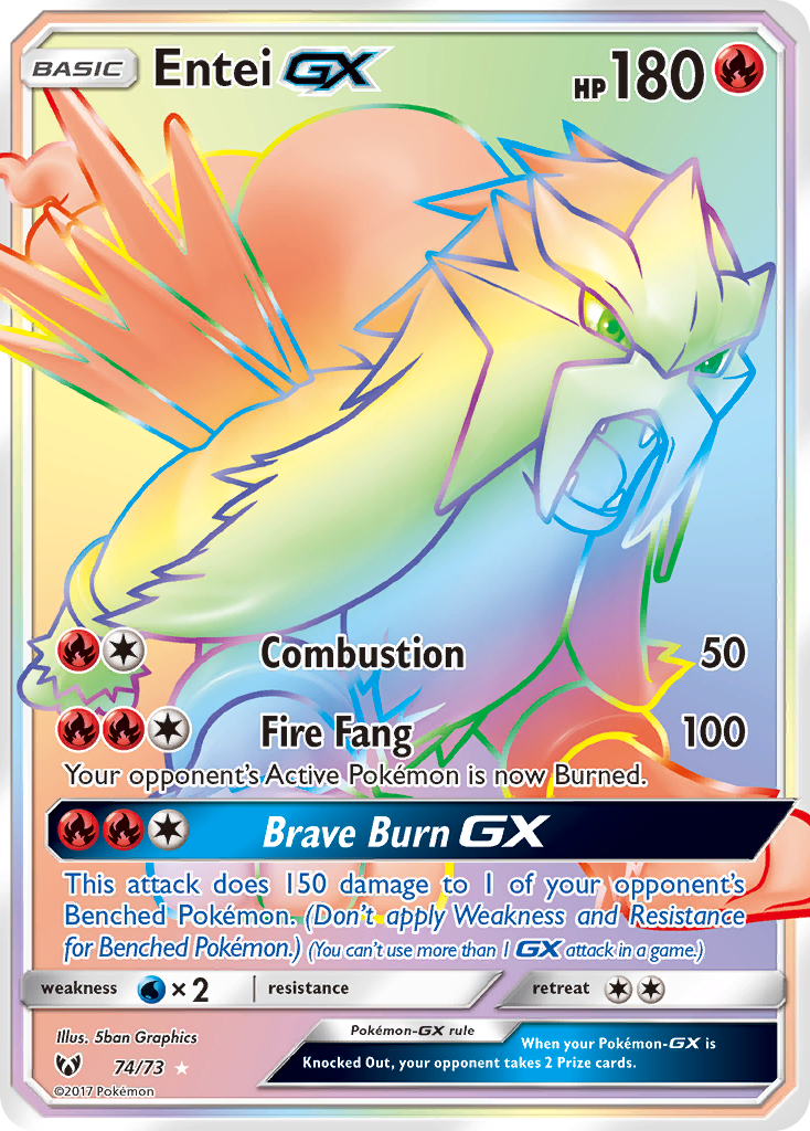 Entei GX (74/73) [Sun & Moon: Shining Legends] | Tables and Towers