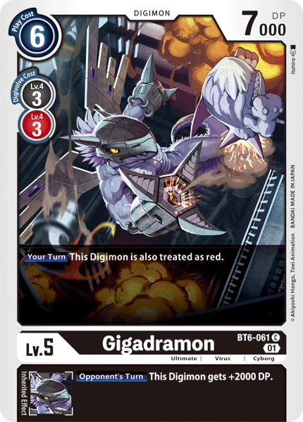 Gigadramon [BT6-061] [Double Diamond] | Tables and Towers