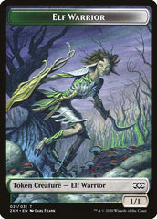 Copy // Elf Warrior Double-Sided Token [Double Masters Tokens] | Tables and Towers