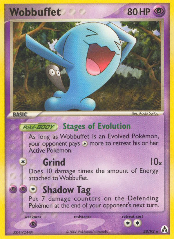 Wobbuffet (28/92) [EX: Legend Maker] | Tables and Towers