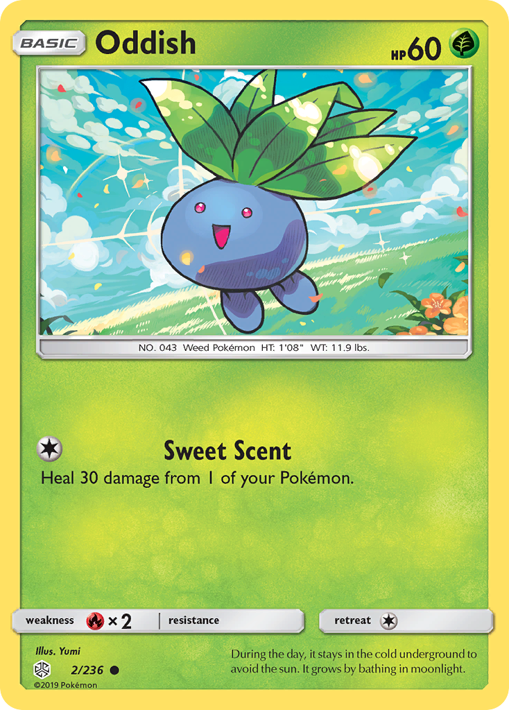 Oddish (2/236) [Sun & Moon: Cosmic Eclipse] | Tables and Towers