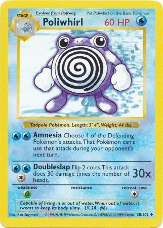 Poliwhirl (38/102) [Base Set Shadowless Unlimited] | Tables and Towers