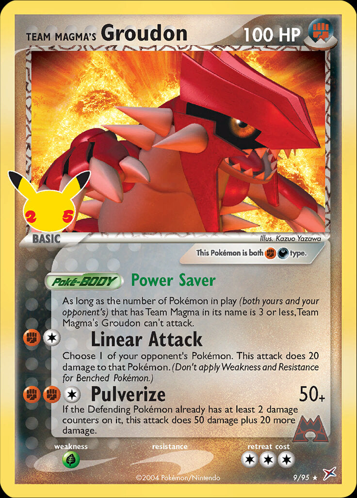 Team Magma's Groudon (9/95) [Celebrations: 25th Anniversary - Classic Collection] | Tables and Towers