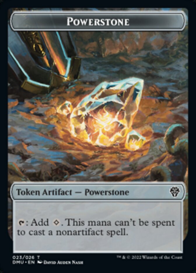 Powerstone Token [Dominaria United Tokens] | Tables and Towers