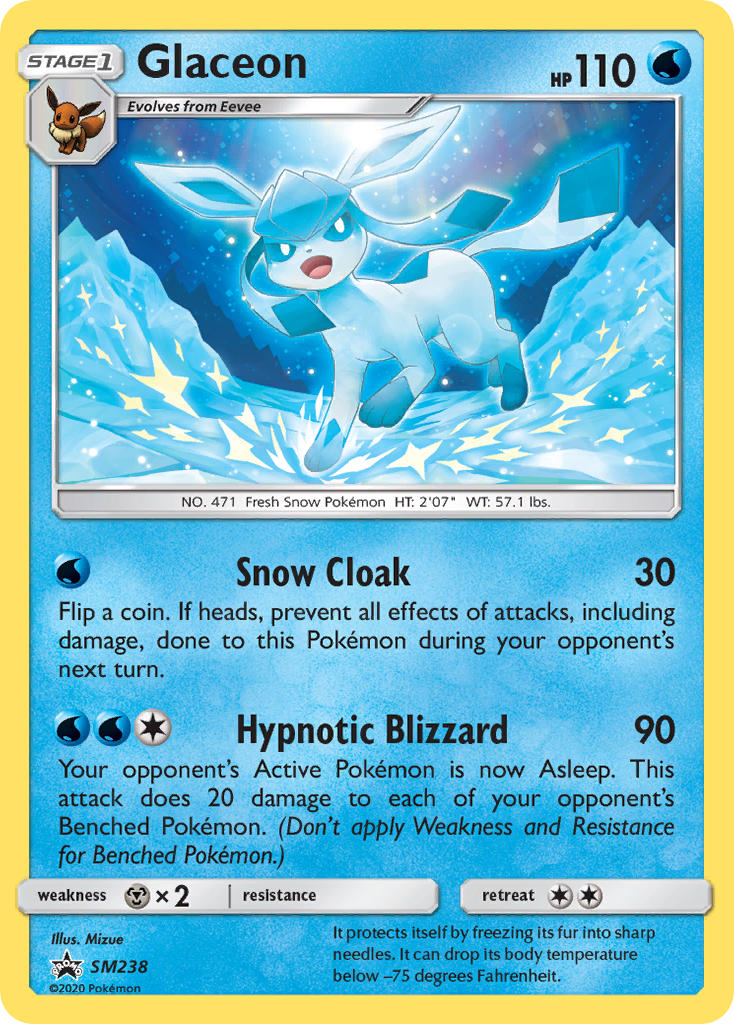 Glaceon (SM238) [Sun & Moon: Black Star Promos] | Tables and Towers