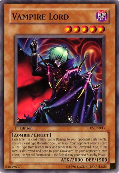 Vampire Lord [SD2-EN003] Common | Tables and Towers