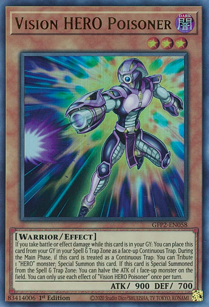 Vision HERO Poisoner [GFP2-EN058] Ultra Rare | Tables and Towers