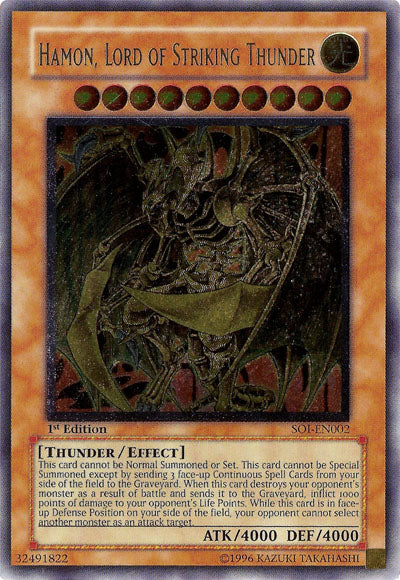 Hamon, Lord of Striking Thunder (UTR) [SOI-EN002] Ultimate Rare | Tables and Towers