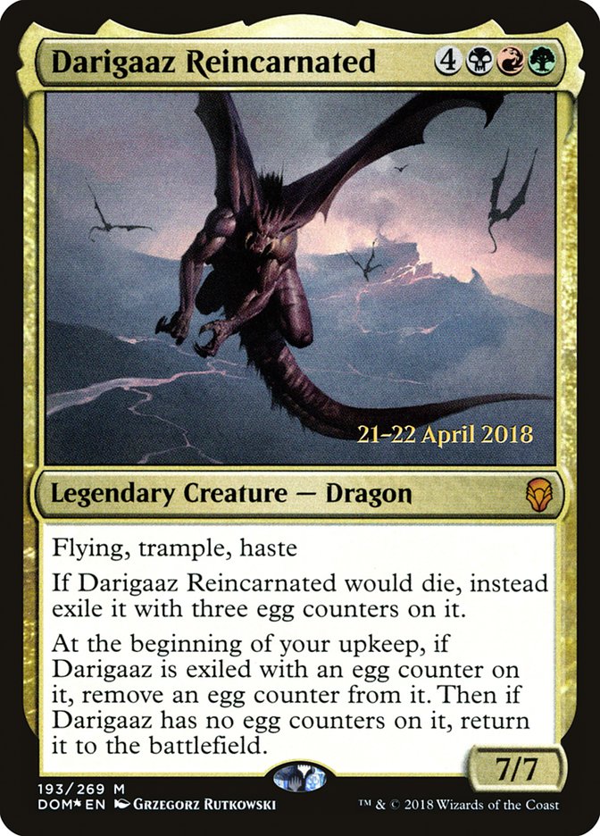 Darigaaz Reincarnated [Dominaria Prerelease Promos] | Tables and Towers