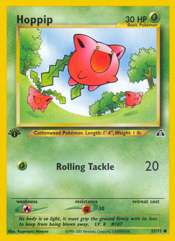 Hoppip (55/75) [Neo Discovery 1st Edition] | Tables and Towers