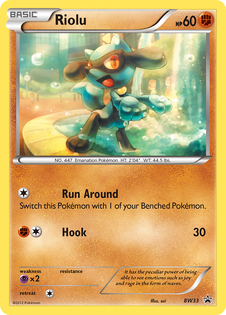 Riolu (BW33) [Black & White: Black Star Promos] | Tables and Towers