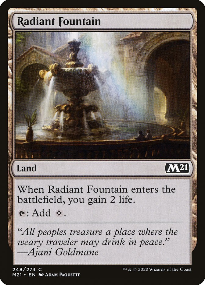 Radiant Fountain [Core Set 2021] | Tables and Towers