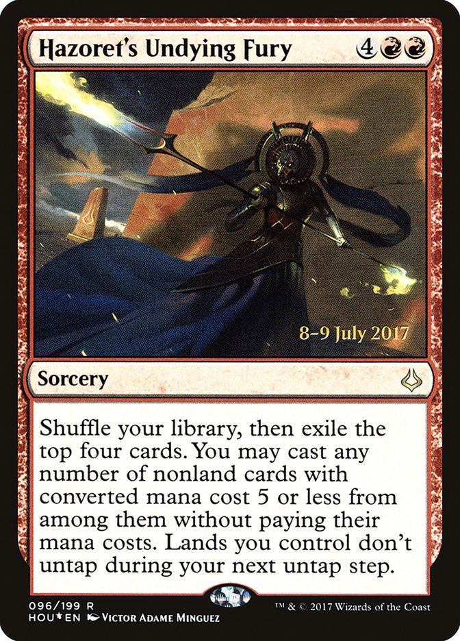 Hazoret's Undying Fury [Hour of Devastation Prerelease Promos] | Tables and Towers