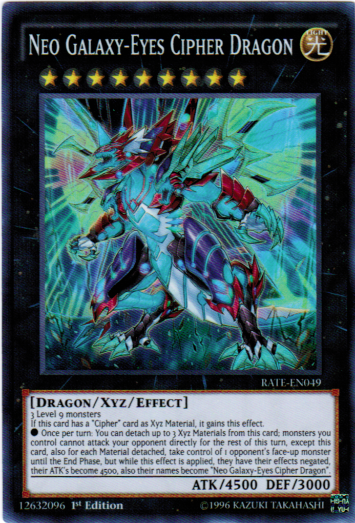 Neo Galaxy-Eyes Cipher Dragon [RATE-EN049] Super Rare | Tables and Towers