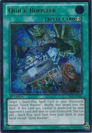 Quick Booster [CBLZ-EN065] Ultimate Rare | Tables and Towers