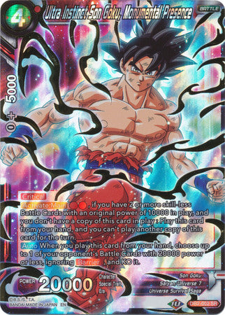 Ultra Instinct Son Goku, Monumental Presence (DB2-002) [Divine Multiverse] | Tables and Towers