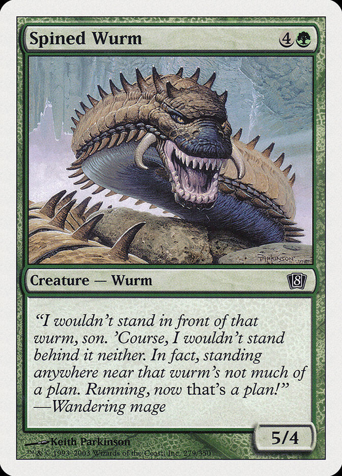 Spined Wurm [Eighth Edition] | Tables and Towers