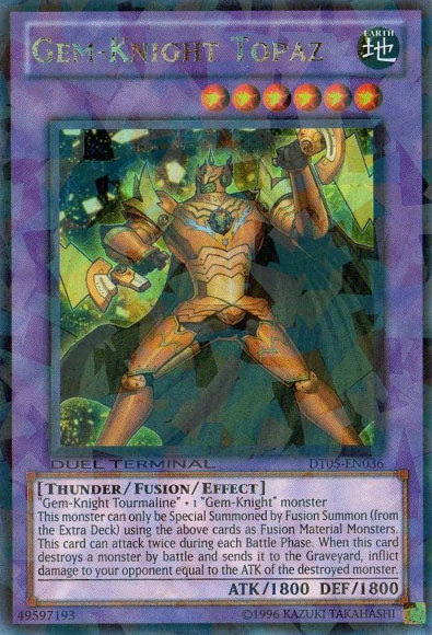 Gem-Knight Topaz [DT05-EN036] Ultra Rare | Tables and Towers