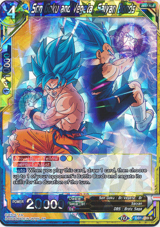 Son Goku and Vegeta, Saiyan Bonds (DB1-089) [Dragon Brawl] | Tables and Towers