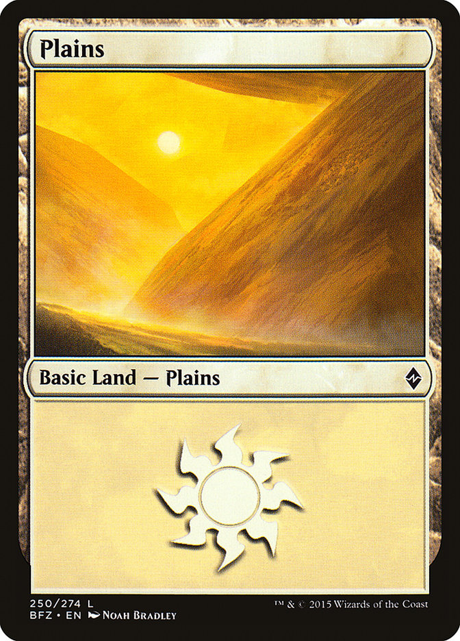 Plains (250) [Battle for Zendikar] | Tables and Towers