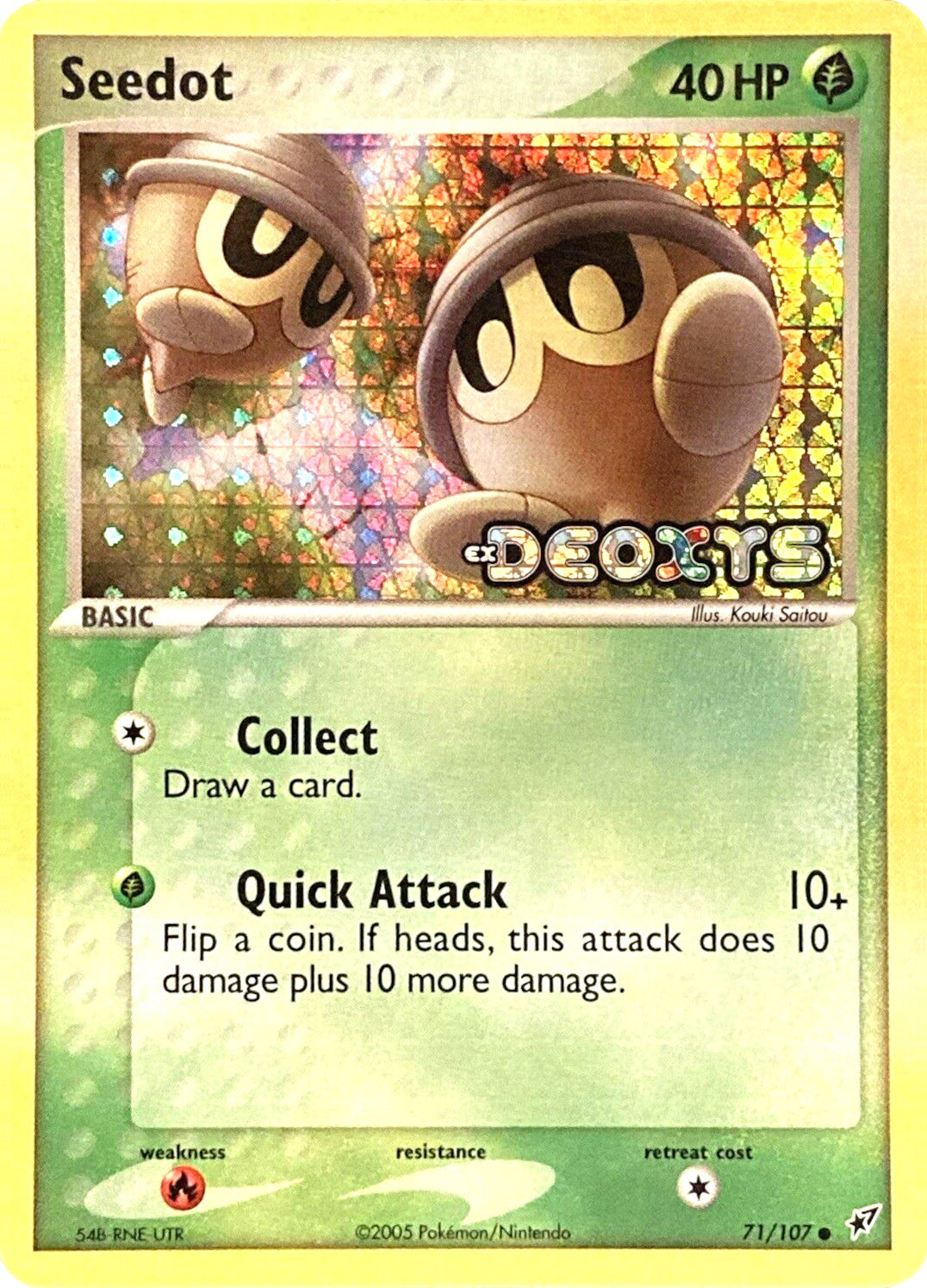 Seedot (71/107) (Stamped) [EX: Deoxys] | Tables and Towers