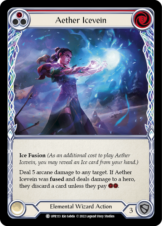 Aether Icevein (Red) [UPR113] (Uprising)  Rainbow Foil | Tables and Towers