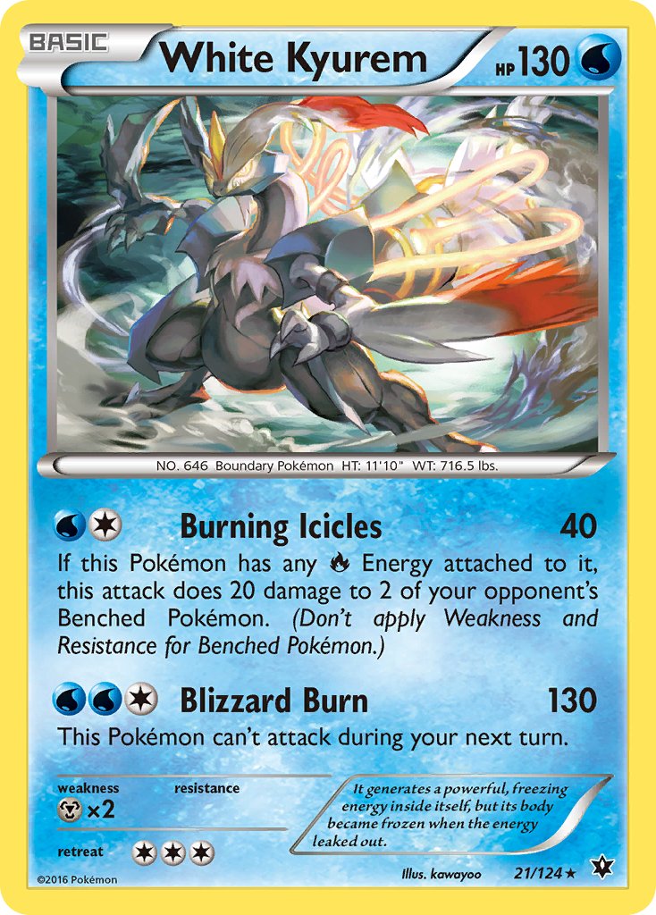 White Kyurem (21/124) (Theme Deck Exclusive) [XY: Fates Collide] | Tables and Towers