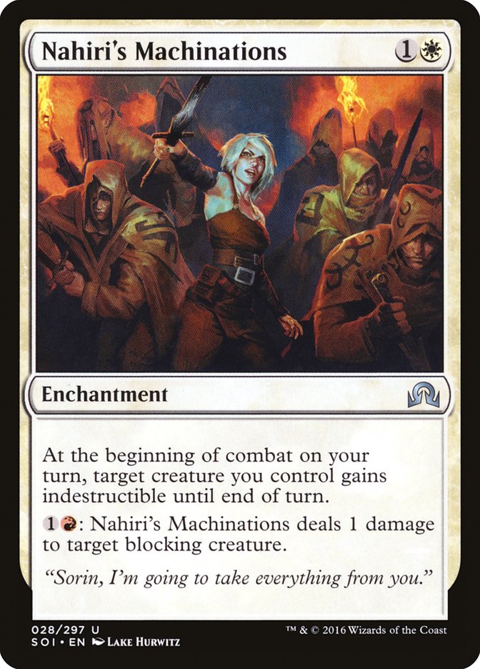 Nahiri's Machinations [Shadows over Innistrad] | Tables and Towers