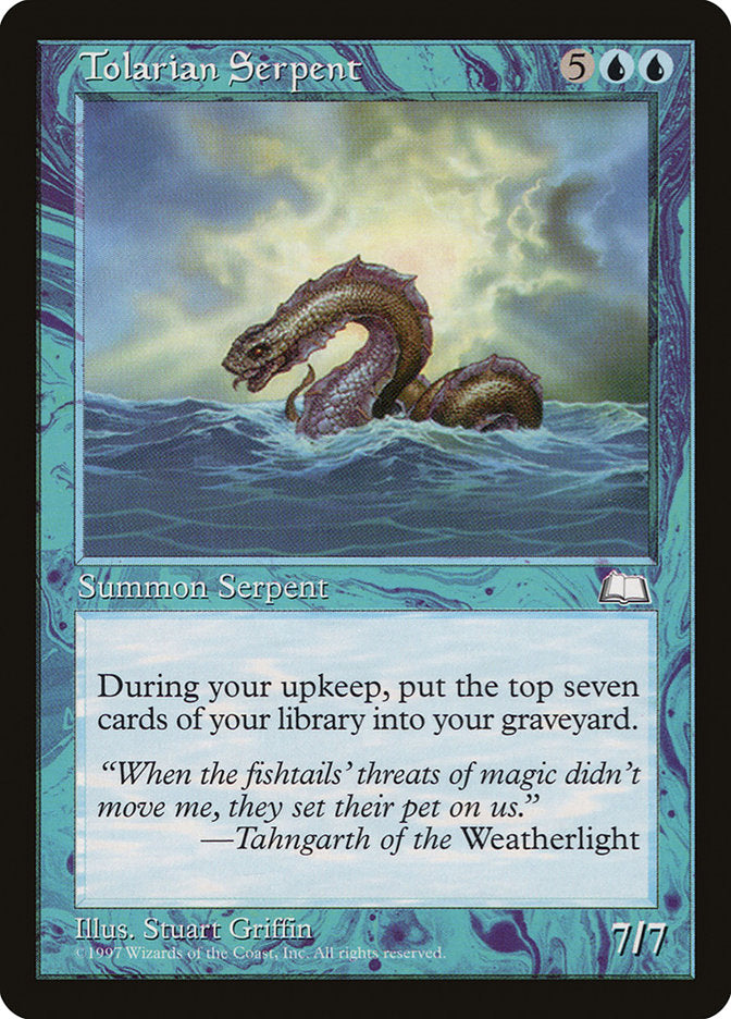 Tolarian Serpent [Weatherlight] | Tables and Towers