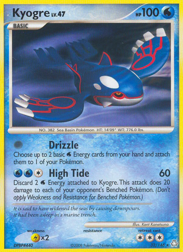 Kyogre (32/146) [Diamond & Pearl: Legends Awakened] | Tables and Towers