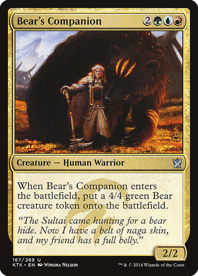 Bear's Companion [Khans of Tarkir] | Tables and Towers