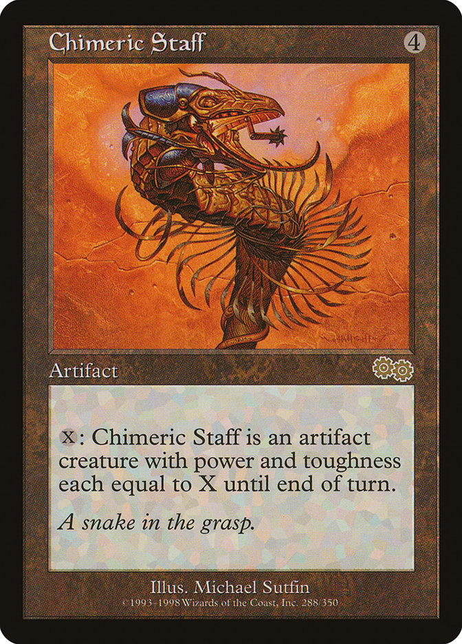 Chimeric Staff [Urza's Saga] | Tables and Towers