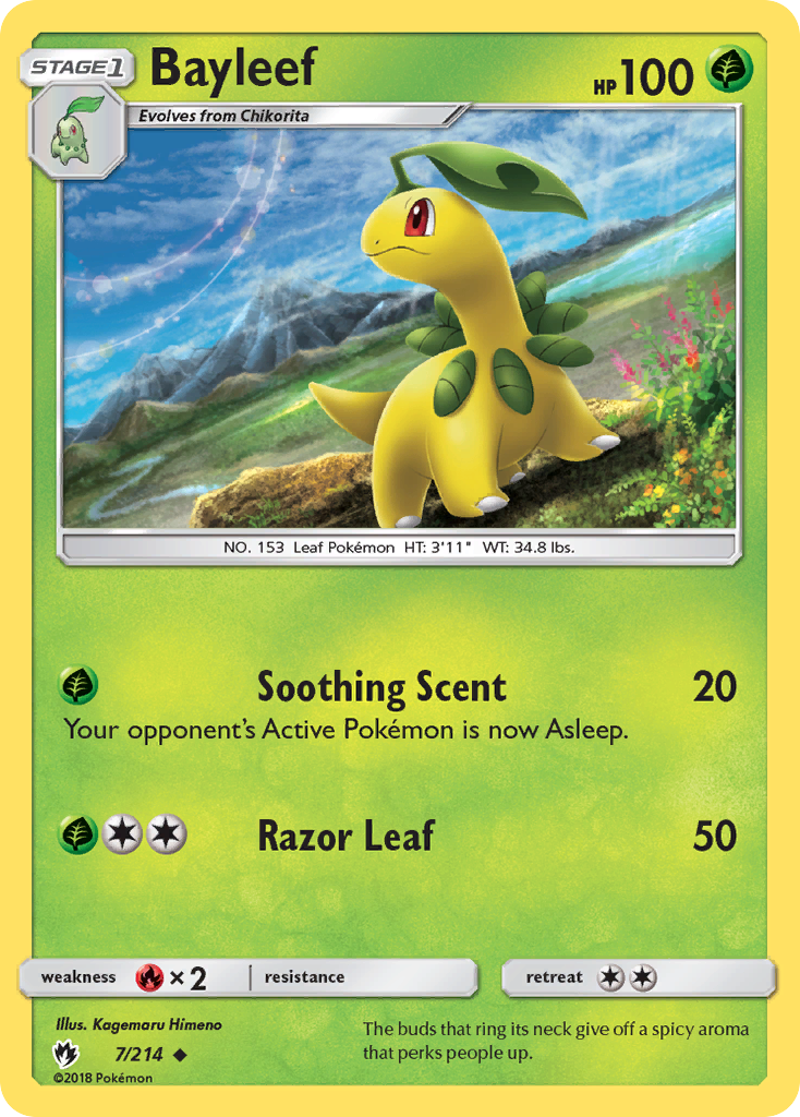 Bayleef (7/214) [Sun & Moon: Lost Thunder] | Tables and Towers