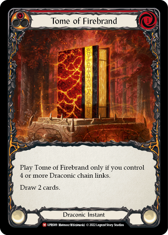 Tome of Firebrand [UPR089] (Uprising)  Rainbow Foil | Tables and Towers