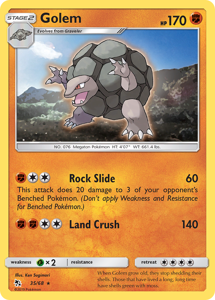 Golem (35/68) [Sun & Moon: Hidden Fates] | Tables and Towers