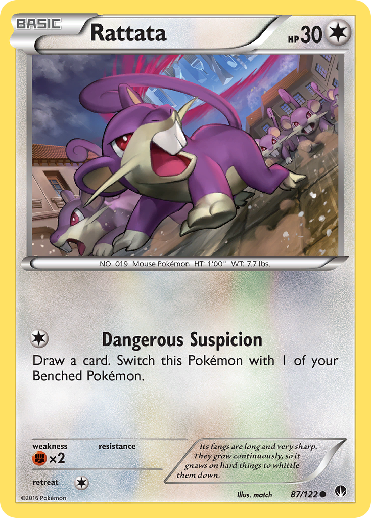 Rattata (87/122) [XY: BREAKpoint] | Tables and Towers