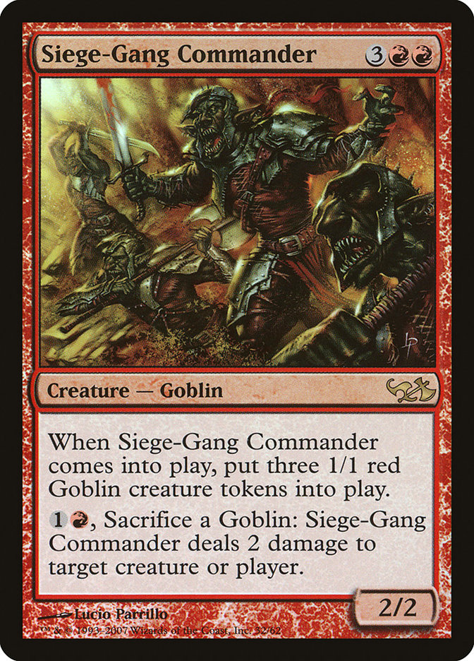 Siege-Gang Commander [Duel Decks: Elves vs. Goblins] | Tables and Towers