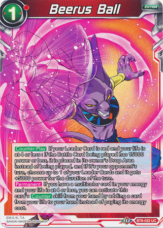 Beerus Ball (BT8-022) [Malicious Machinations] | Tables and Towers