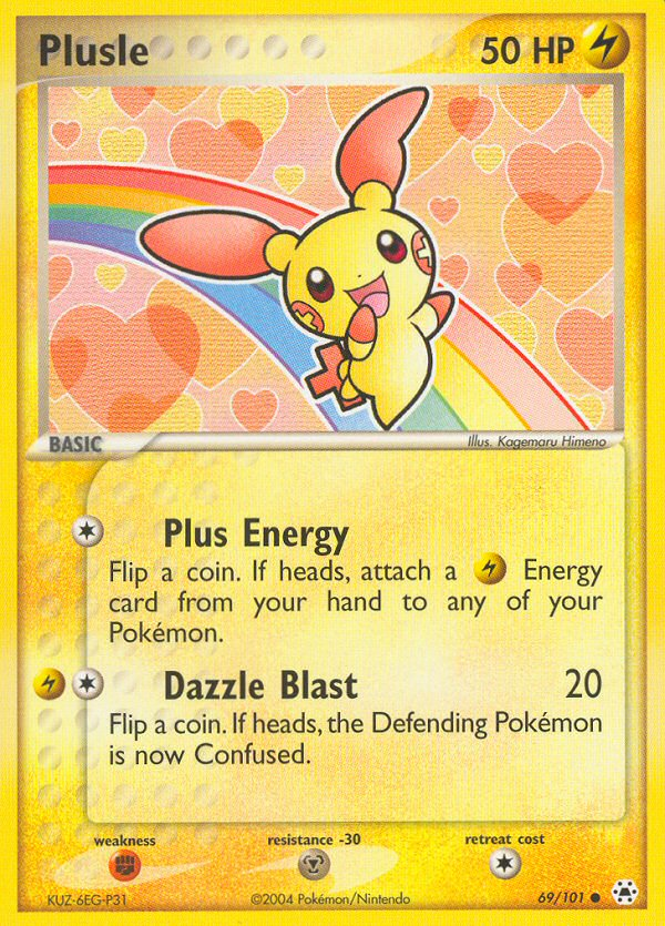 Plusle (69/101) [EX: Hidden Legends] | Tables and Towers