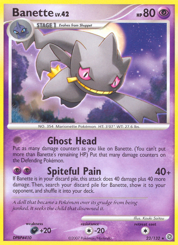 Banette (23/132) [Diamond & Pearl: Secret Wonders] | Tables and Towers