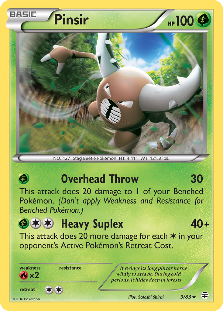 Pinsir (9/83) [XY: Generations] | Tables and Towers